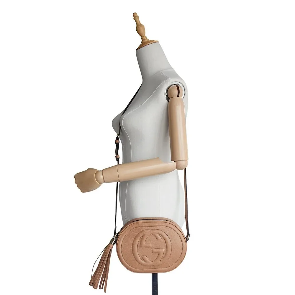 Soho Oval Pebbled Calfskin Shoulder Bag - Picture 5 of 6